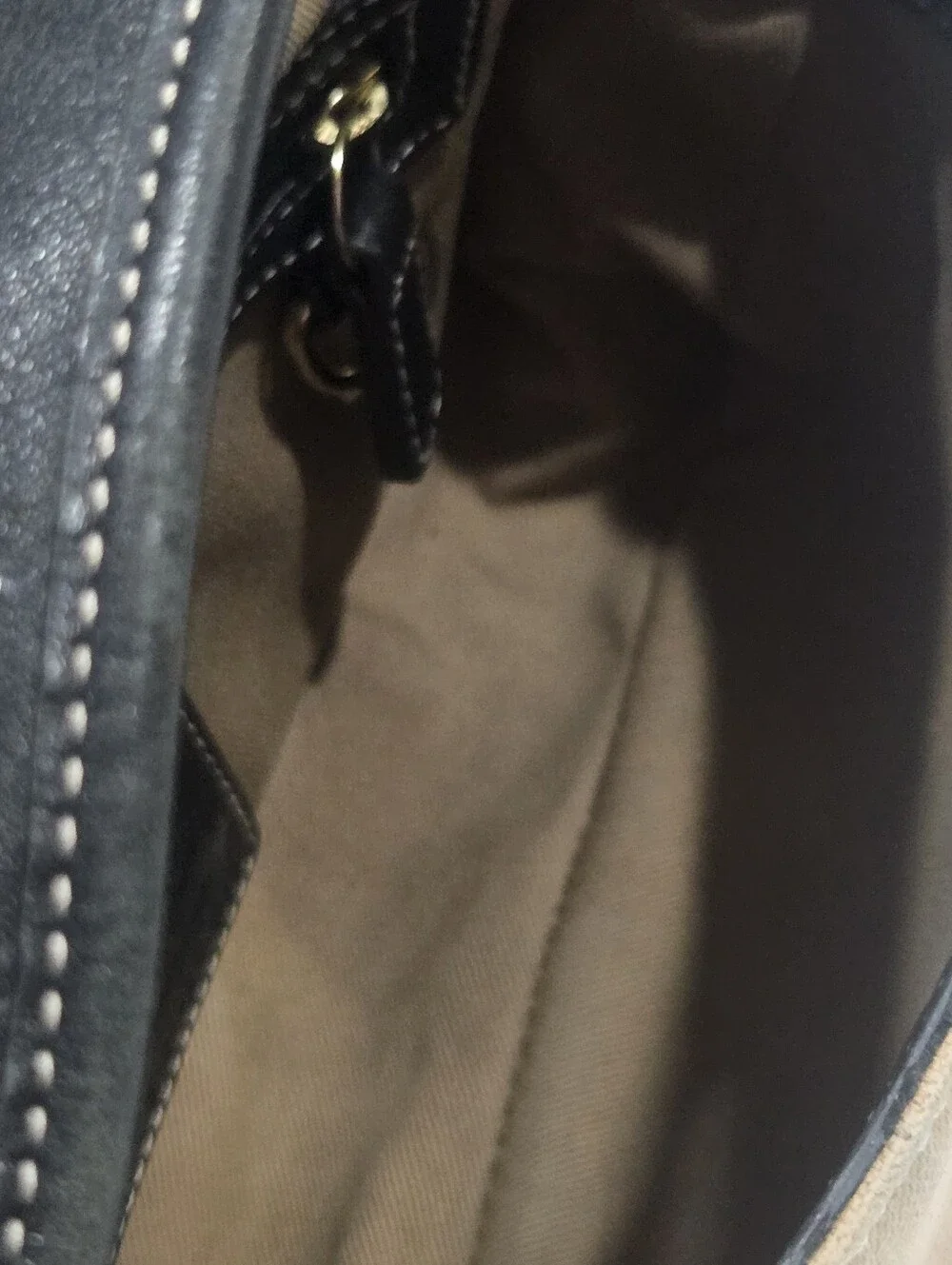Coach Canvas Demi Flap  Shoulder Bag with Gold Buckle #K13-9120.  (N)